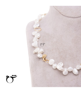 گردنبند حلقه تراش و باروک-گالری شیدا مجد