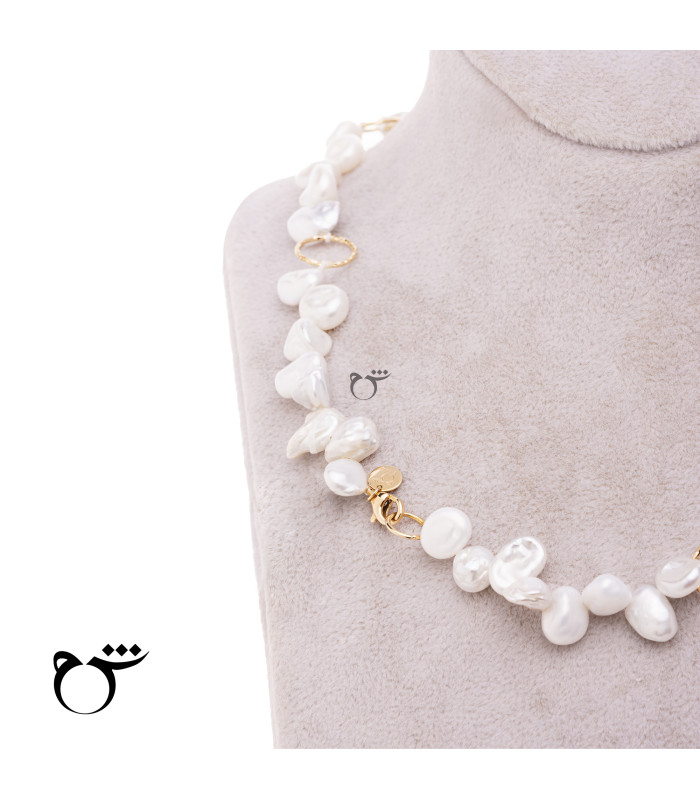 گردنبند حلقه تراش و باروک-گالری شیدا مجد