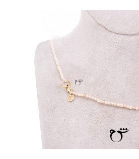 گردنبند البرنارد باروک و سواروسکی کرم-گالری شیدا مجد