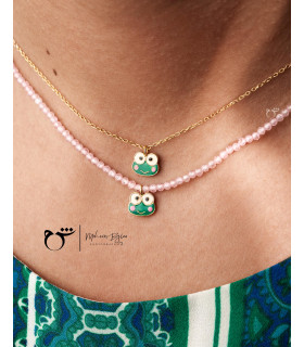 کودک گردنبند قورباغه میناکاری-گالری شیدا مجد