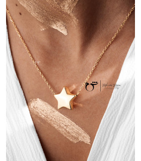 گردنبند ستاره دامله متوسط-گالری شیدا مجد