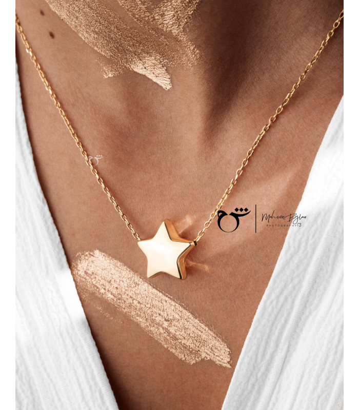 گردنبند ستاره دامله متوسط-گالری شیدا مجد