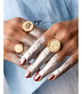 انگشتر سکه 5 ریالی