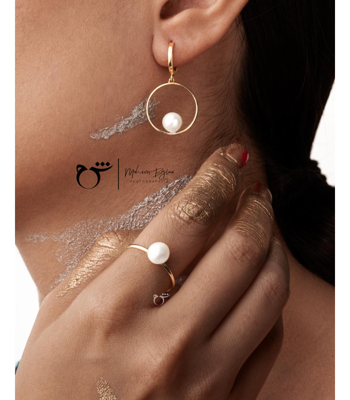 انگشتر رینگ مروارید-گالری شیدا مجد