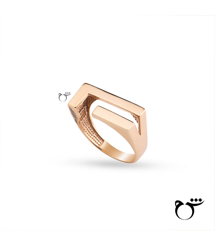 انگشتر دوبل مستطیل-گالری شیدا مجد