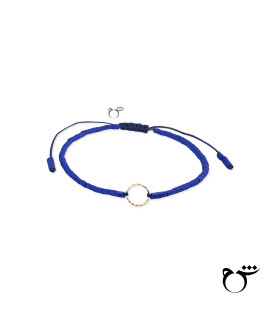 دستبند حلقه تراش حدید آبی کاربنی