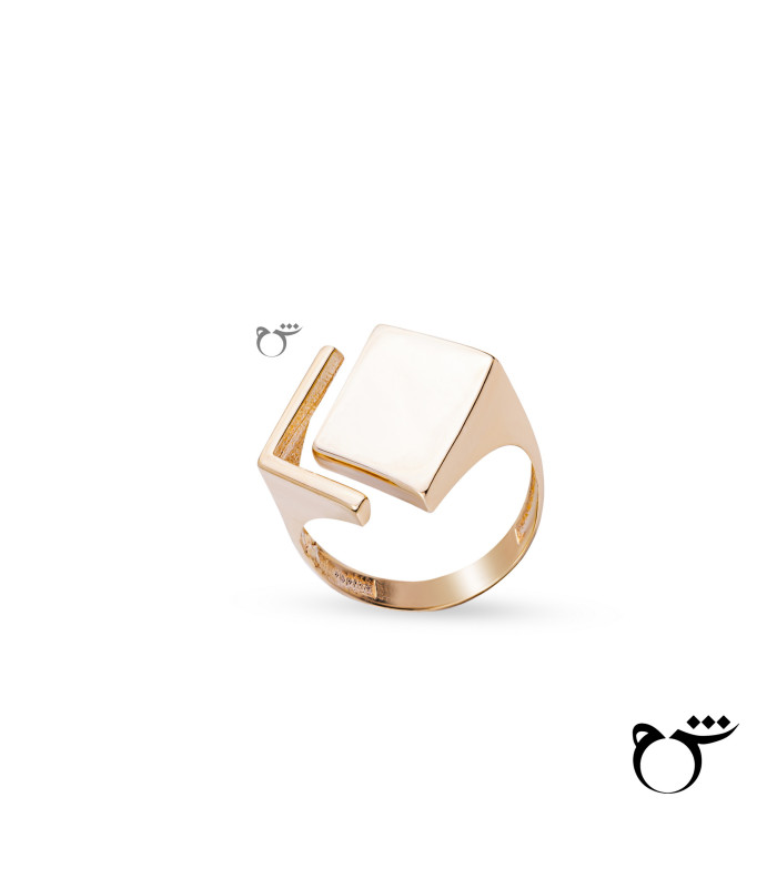 انگشتر دوبل مربع