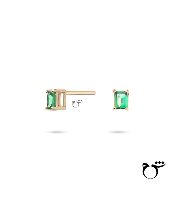 گوشواره تک باگت تورمالین-گالری شیدا مجد