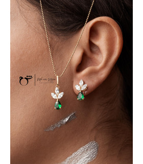 آویز سه مارکیز اشک تورمالین-گالری شیدا مجد