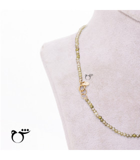 کودک گردنبند پاندا میناکاری سنگی سبز-گالری شیدا مجد