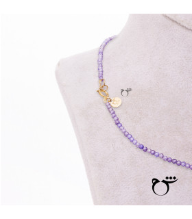 کودک گردنبند کوآلا میناکاری سواروسکی بنفش-گالری شیدا مجد