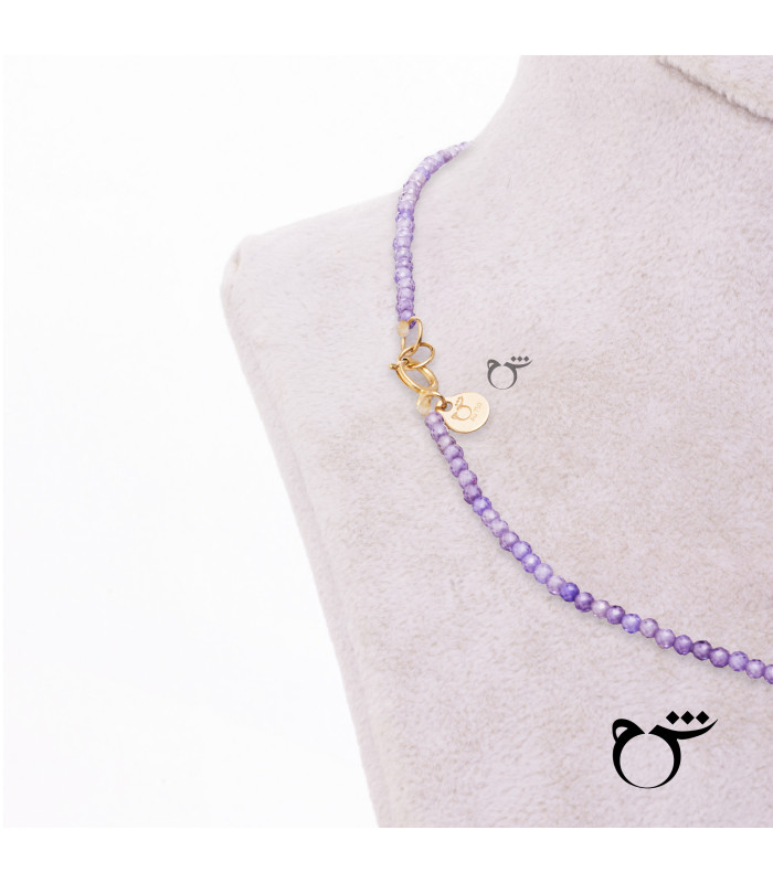 کودک گردنبند کوآلا میناکاری سواروسکی بنفش-گالری شیدا مجد