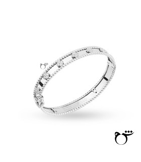 دستبند بنگل ونکلیف پرلی سفید