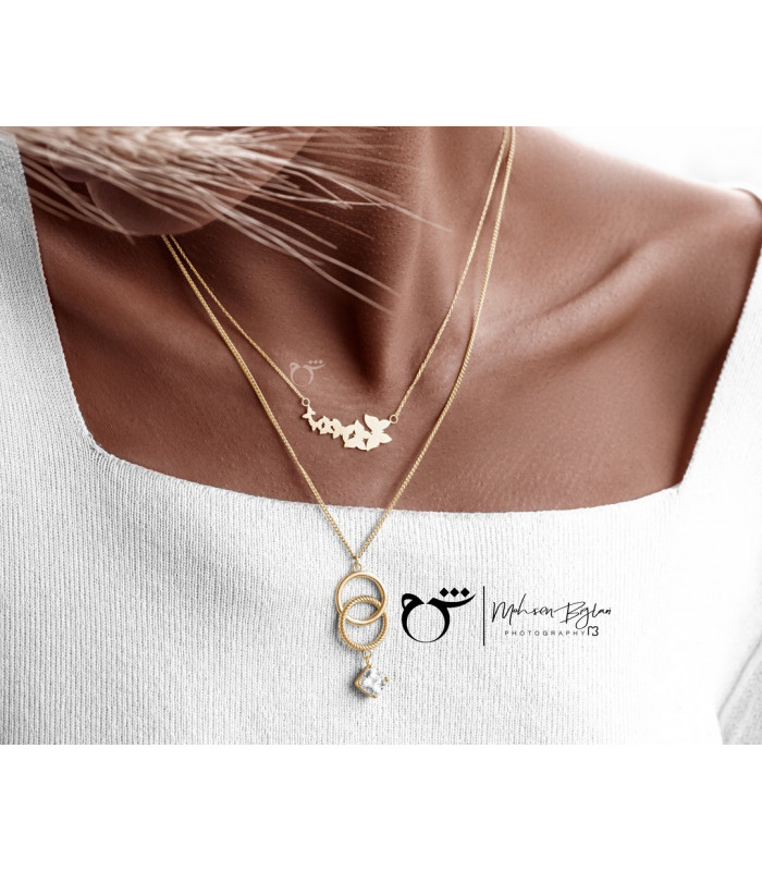 گردنبند چند پروانه - گالری شیدا مجد