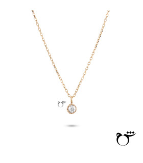 گردنبند چوکر تک نگین زیرکن