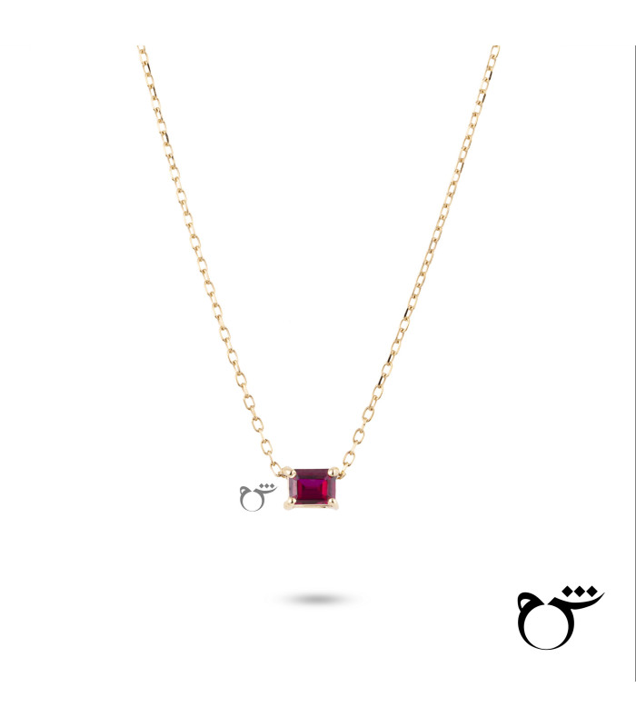 گردنبند تک باگت گارنت