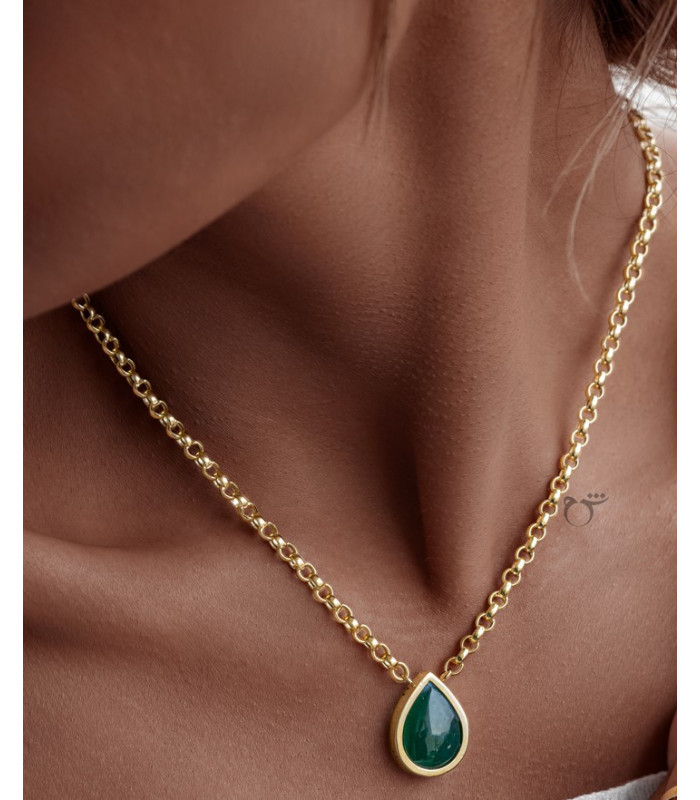 گردنبند رولو یشم-گالری شیدا مجد