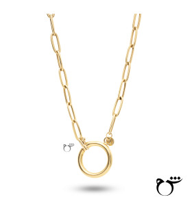 گردنبند چوکر لینک و قفل متوسط-گالری شیدا مجد