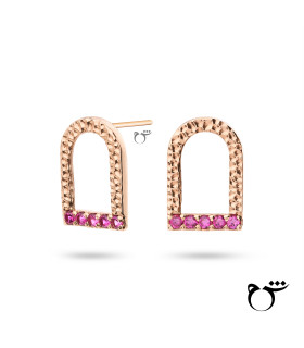 گوشواره کویر سرخ-گالری شیدا مجد