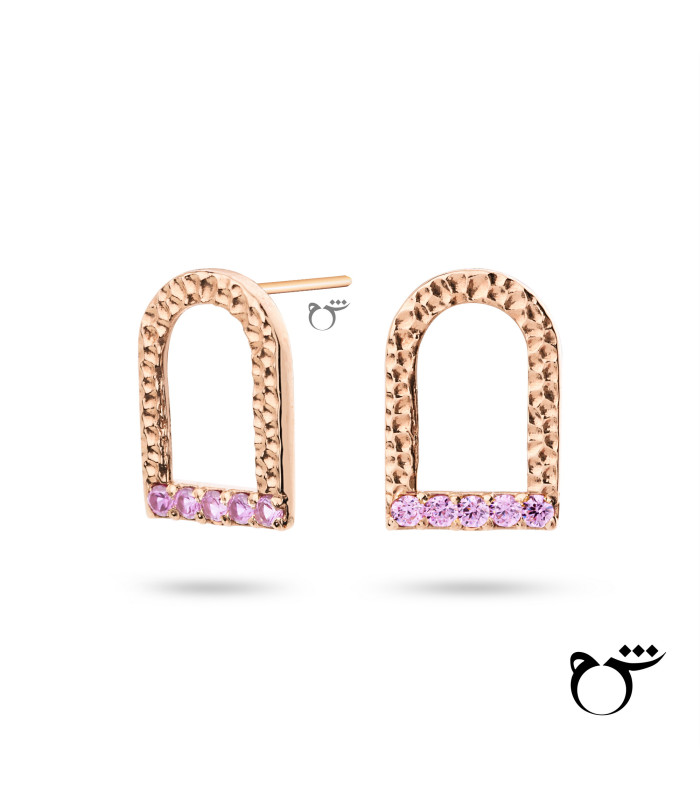 گوشواره کویر رز کوارتز-گالری شیدا مجد