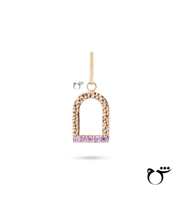 آویز کویر رز کوارتز-گالری شیدا مجد