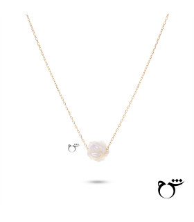 گردنبند چوکر رز سفید