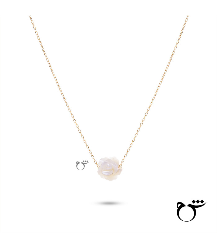 گردنبند چوکر رز سفید