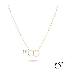 گردنبند دو حلقه تراش