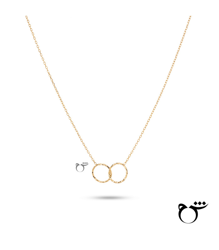 گردنبند دو حلقه تراش