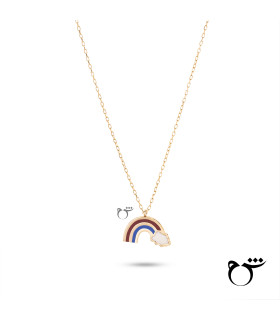 کودک گردنبند رنگین کمان میناکاری