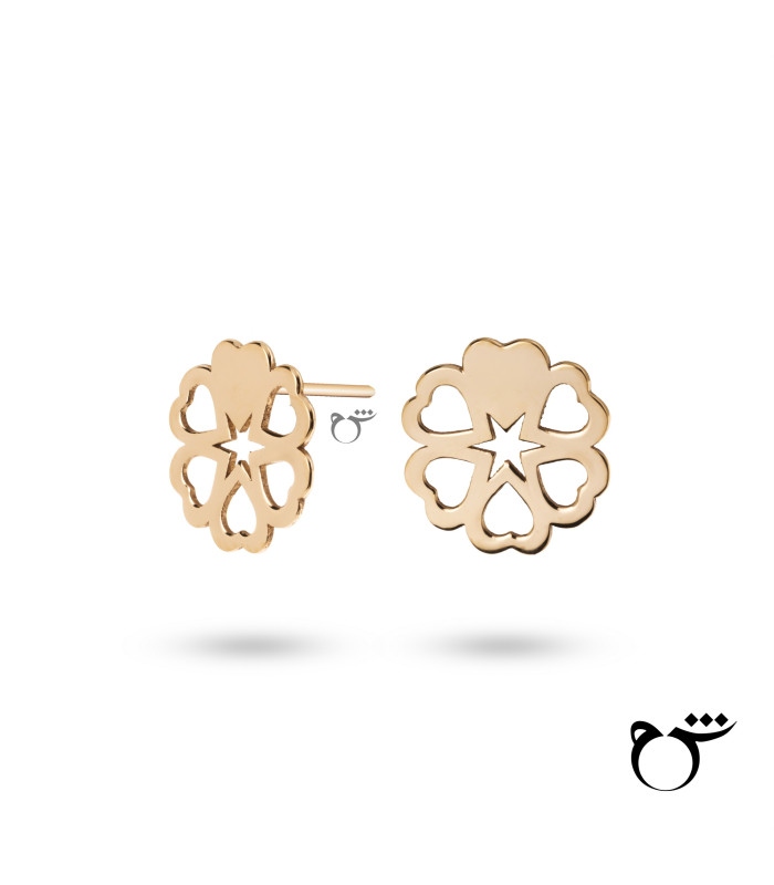 گوشواره گل قلبی