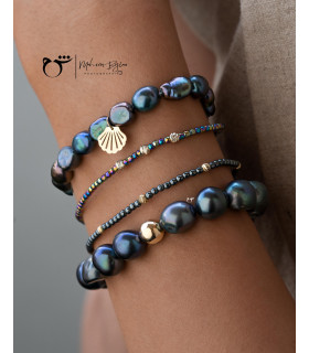 دستبند گوی مروارید کبود-گالری شیدا مجد