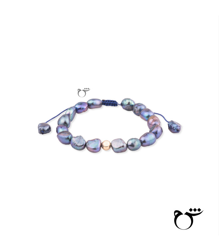 دستبند گوی مروارید کبود