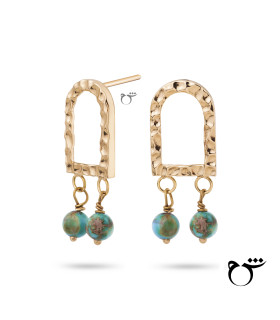 گوشواره مراکشی و فیروزه-گالری شیدا مجد