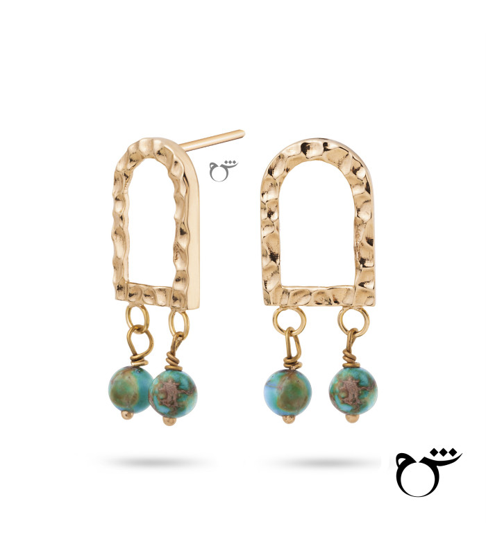 گوشواره مراکشی و فیروزه-گالری شیدا مجد