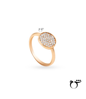 انگشتر دایره نگین دار