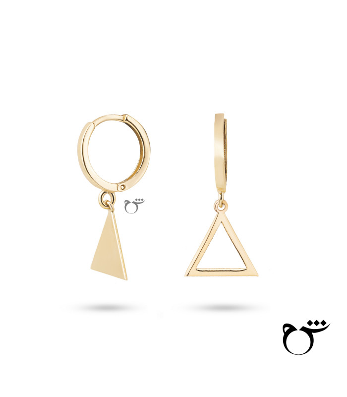 گوشواره هوک مثلث پر و خالی