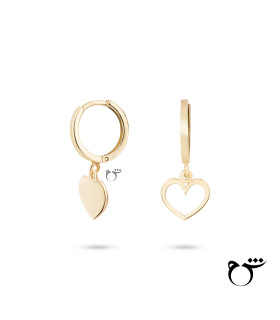 گوشواره هوک قلب پر و خالی