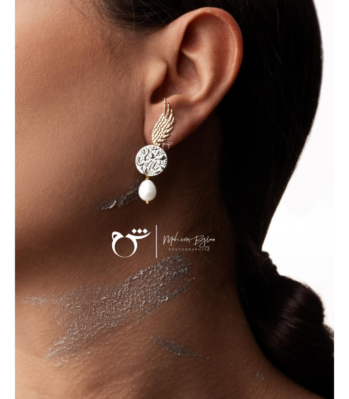 گوشواره سیمرغ-گالری شیدا مجد