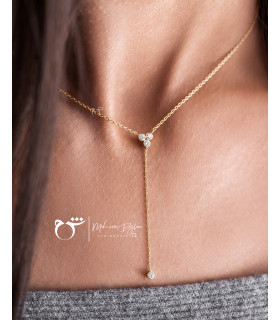 گردنبند انگوری تک نگین - گالری شیدا مجد