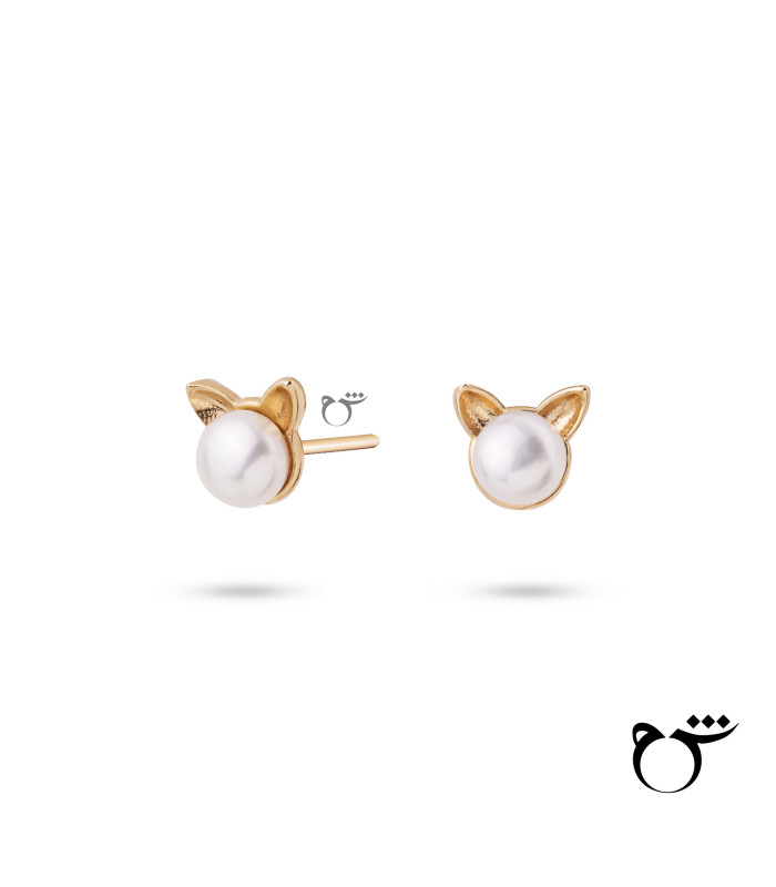 گوشواره روباه مروارید-گالری شیدا مجد