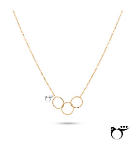 گردنبند سه حلقه تراش