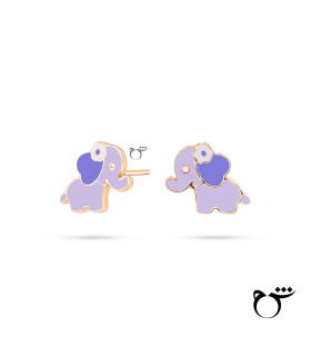 کودک گوشواره فیل گوش قلبی میناکاری-گالری شیدا مجد