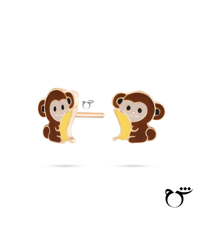 کودک گوشواره میمون میناکاری-گالری شیدا مجد