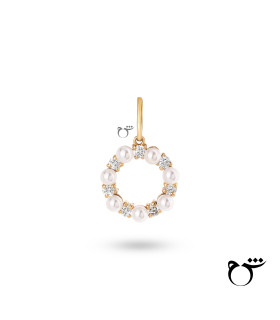 آویز نگین و مروارید