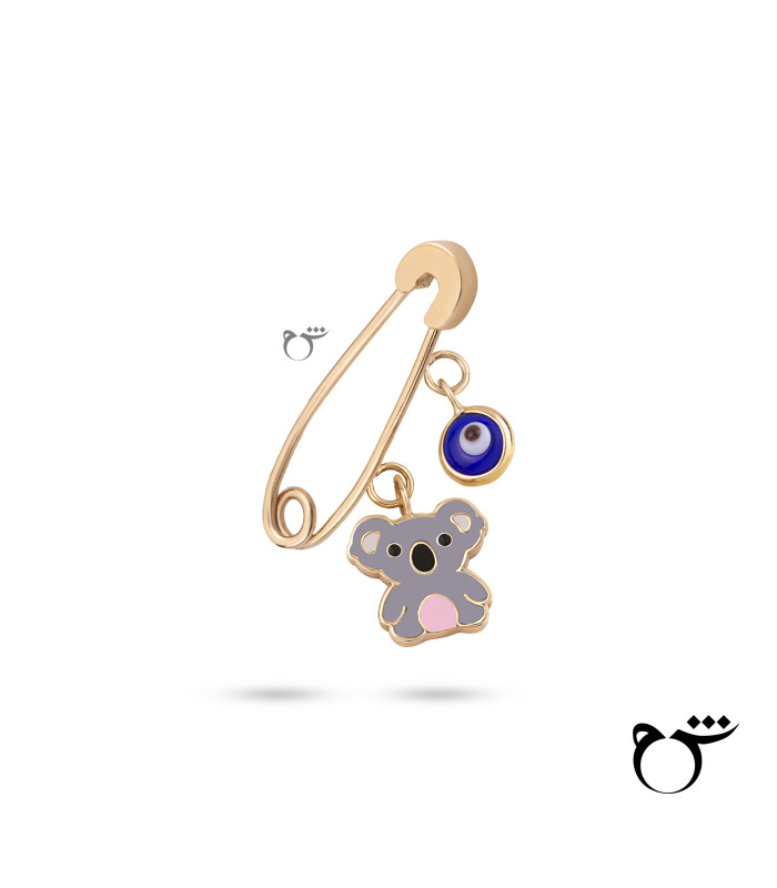 کودک سنجاق کوآلا نشسته میناکاری چشم نظر-گالری شیدا مجد