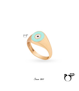 انگشتر چشم گرد میناکاری-گالری شیدا مجد