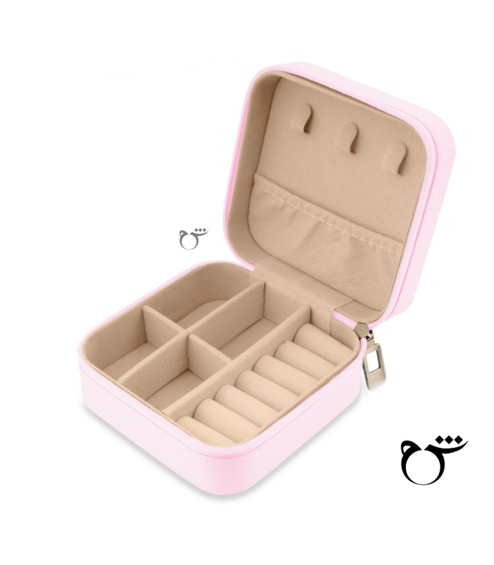 کیف جواهرات صورتی