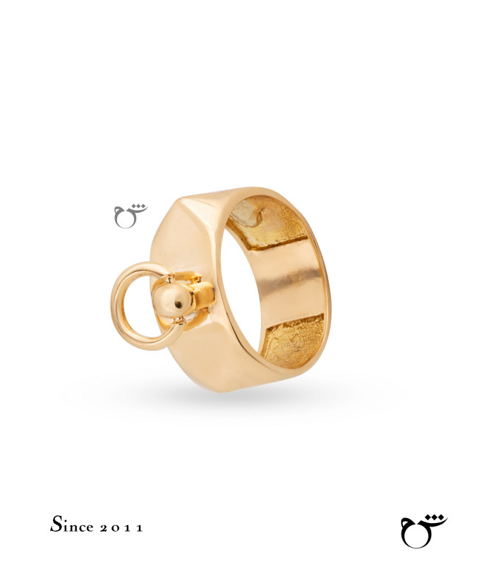 انگشتر پهن هرمس حلقه دار