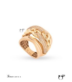 انگشتر دوبل کارتیه نگینی